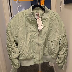 BDG Sage Green Bomber Jacket